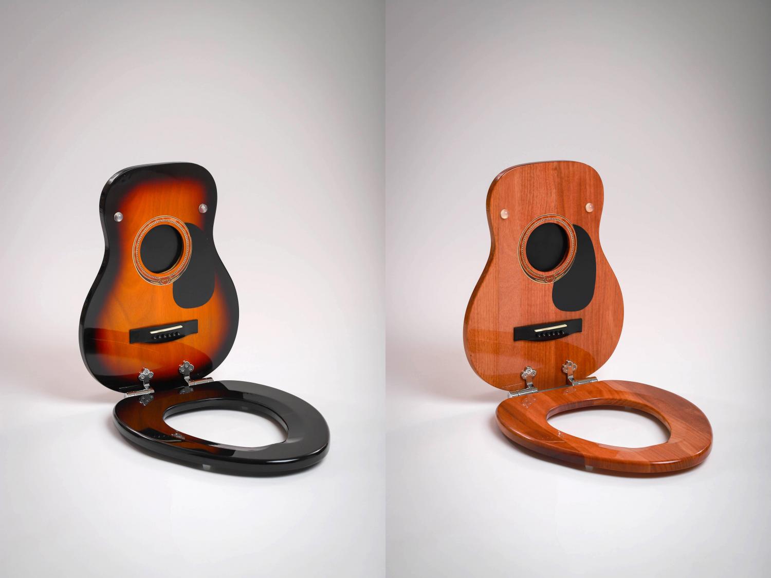 Jammin Johns Guitar Shaped Toilet Seat