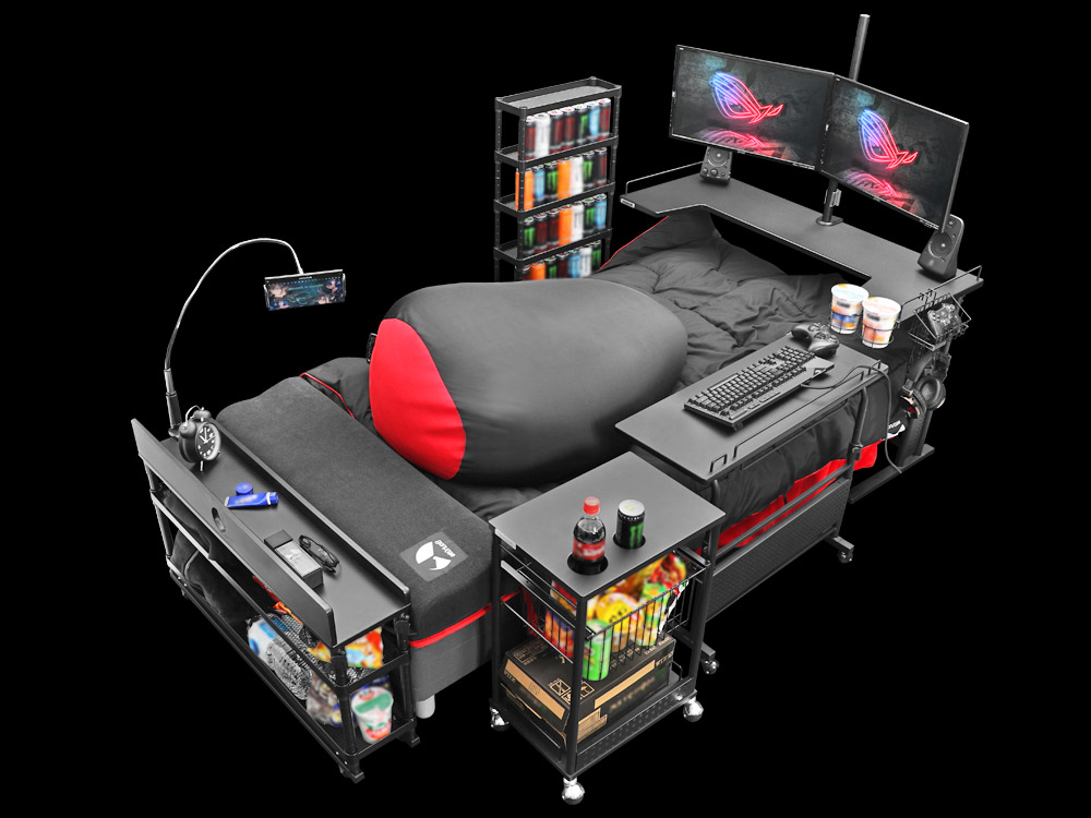 Ultimate Gaming Bed - Bauhutte Japanese bed for gamers