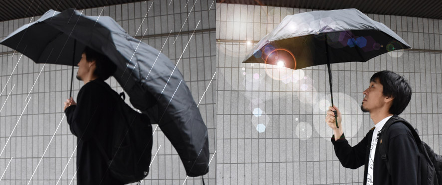 Umbrella That Converts Into a Rain Jacket - Poncho umbrella from Japan