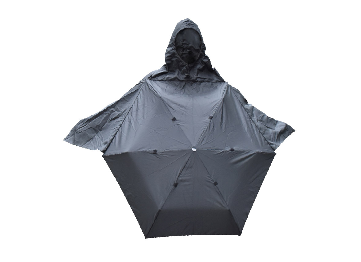 Umbrella That Converts Into a Rain Jacket - Poncho umbrella from Japan