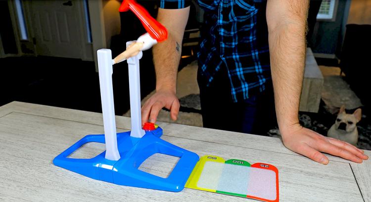 Spinning Gymnastics Toy - Spin gymnast around bar and land on velcro mat