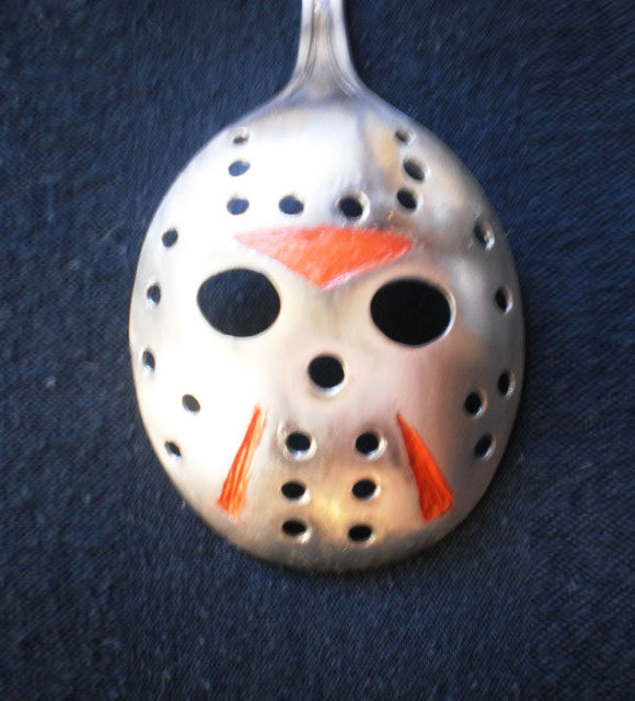 Jason Mask Slotted Spoon