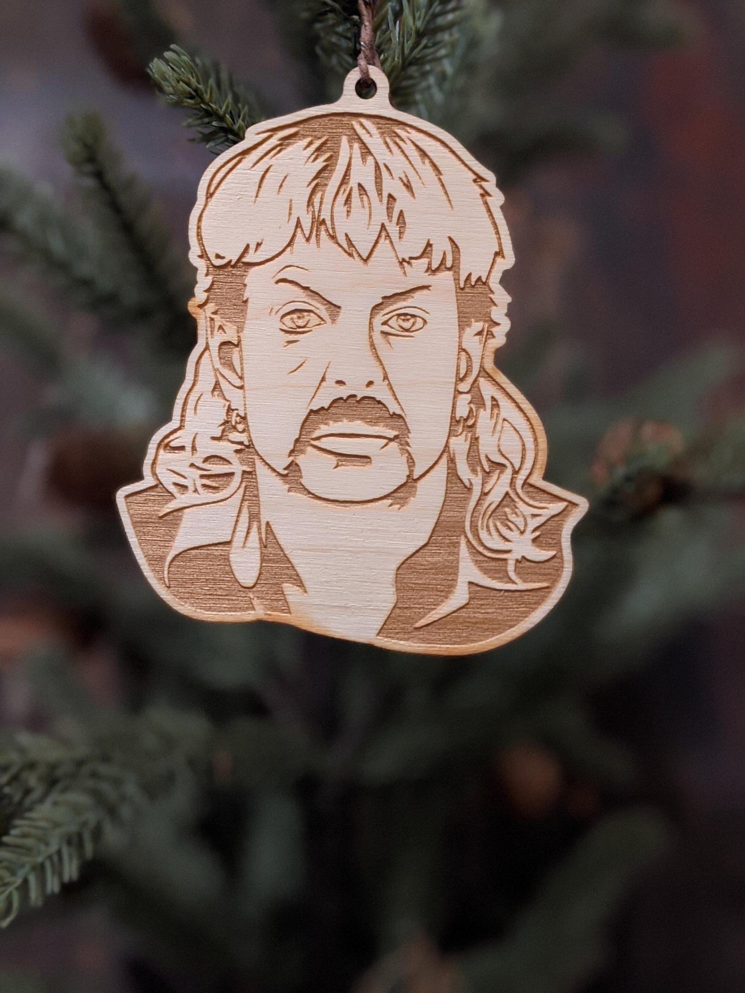 Wooden Joe Exotic Tiger King Ornament