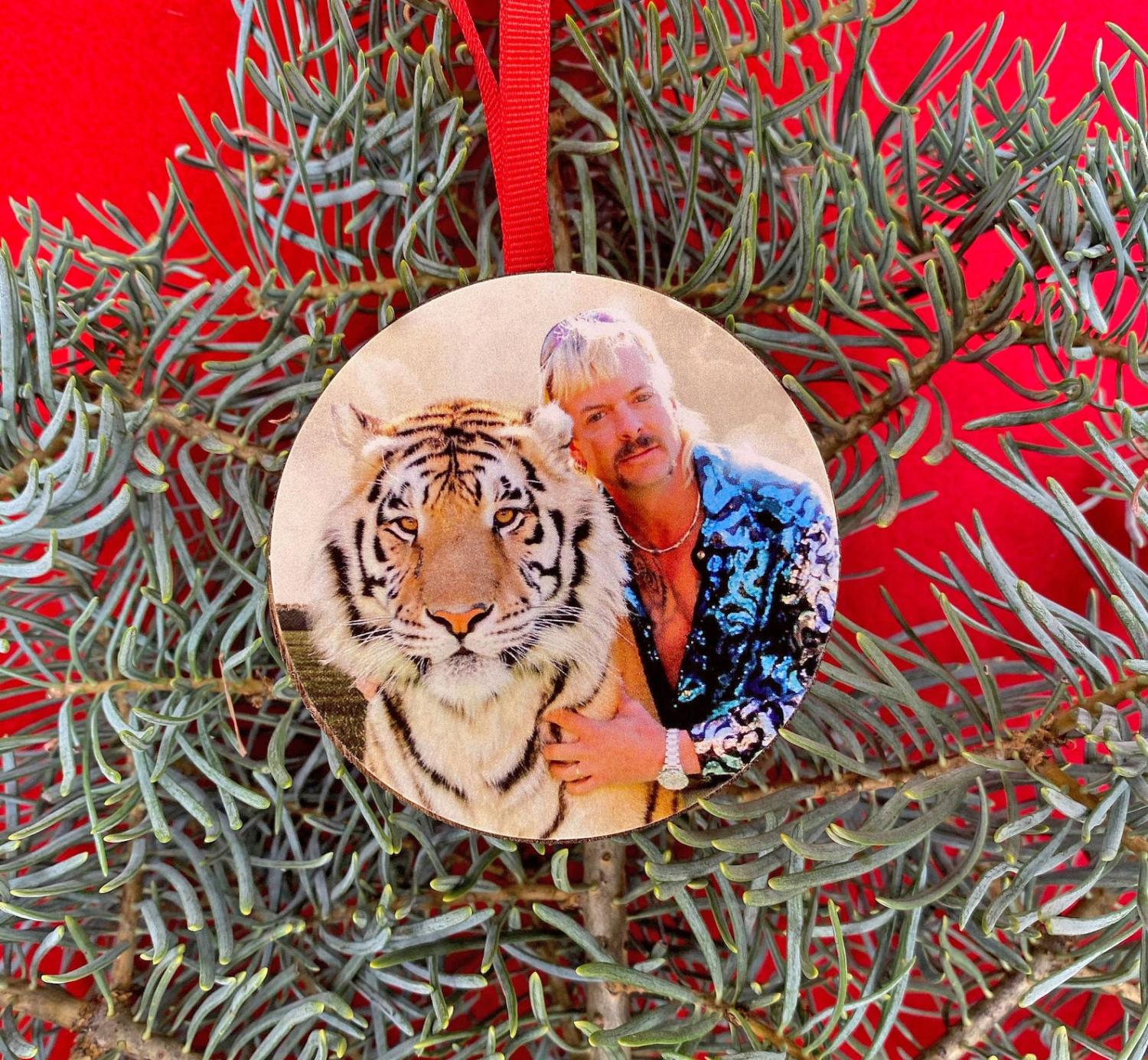 Colorful Joe Exotic Tiger King Ornament