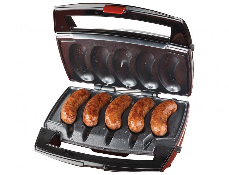 Johnsonville Mini Indoor Sausage Grill - Sizzling Sausage Grill Panini press sausage griller