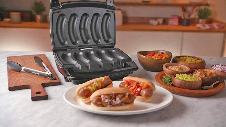 Johnsonville Mini Indoor Sausage Grill - Sizzling Sausage Grill Panini press sausage griller