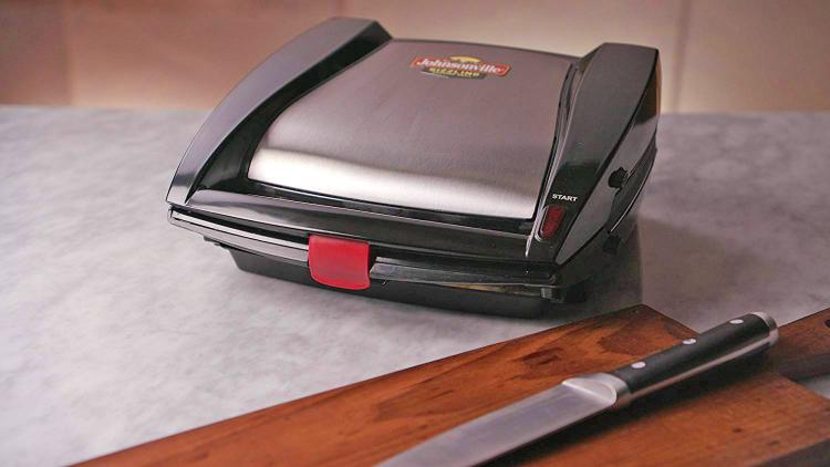 Johnsonville Mini Indoor Sausage Grill - Sizzling Sausage Grill Panini press sausage griller