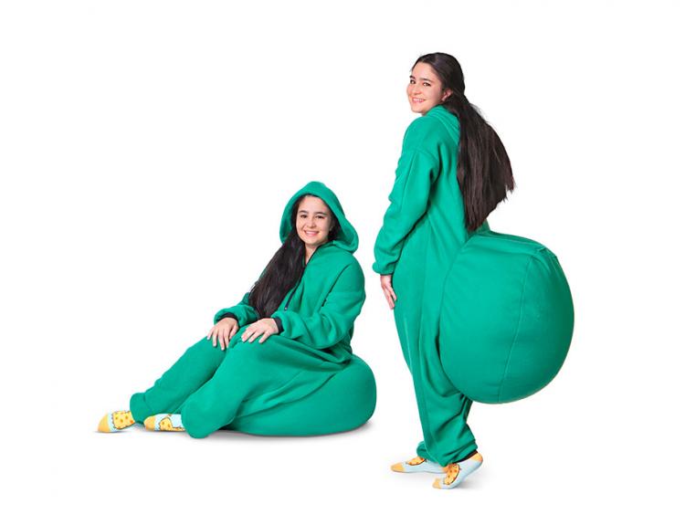 Junk In The Trunk Bean Bag Onesie - Big butt bean bag jumpsuit