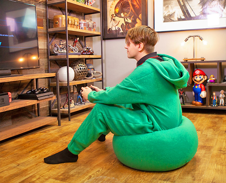Junk In The Trunk Bean Bag Onesie - Big butt bean bag jumpsuit