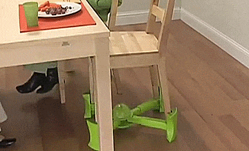 Kaboost Under-Chair Booster Seat - Hidden Booster Seat Goes Under Chair