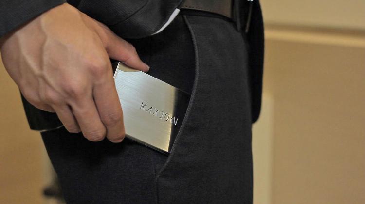 Kallet Sleek Stainless Steel Wallet That Swipes