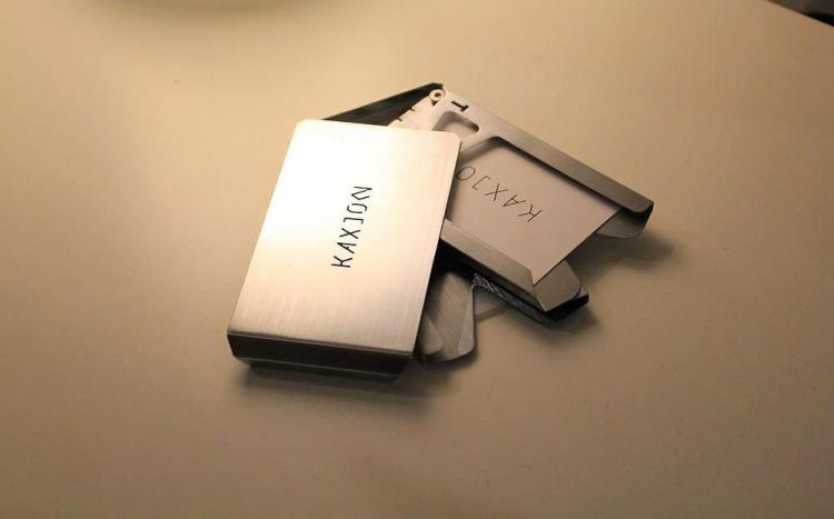 Kallet Sleek Stainless Steel Wallet That Swipes