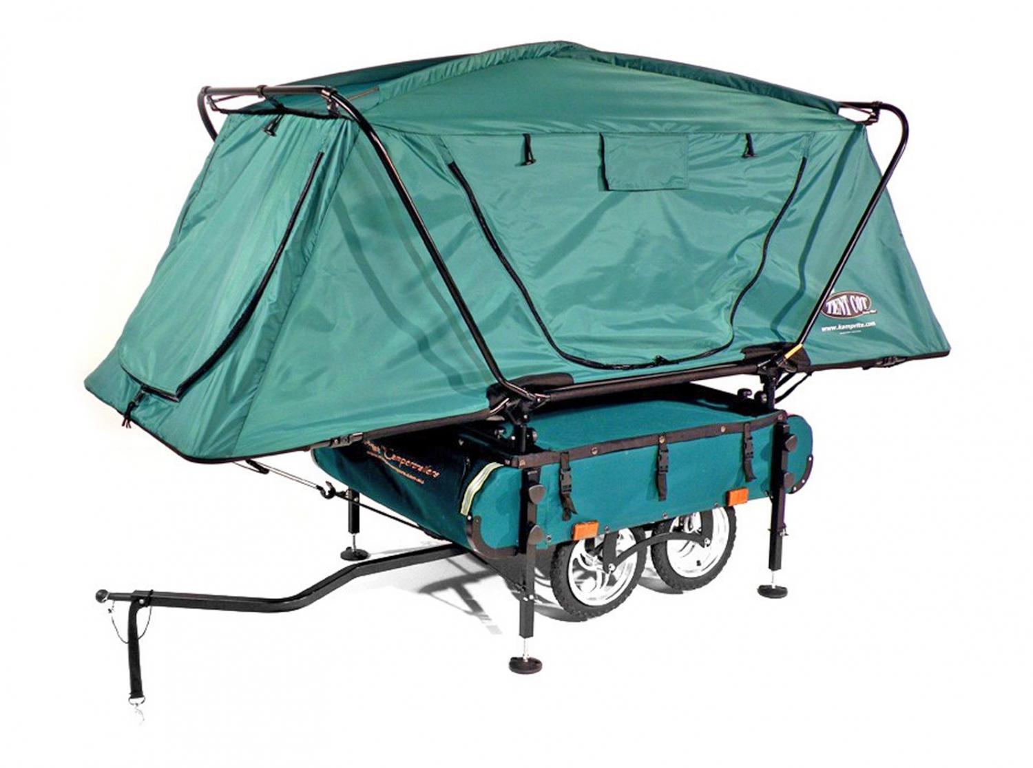 Kamp-Rite Midget Bushtrekka - Bicycle camping trailer pop-up tent - Bicycle cot tent