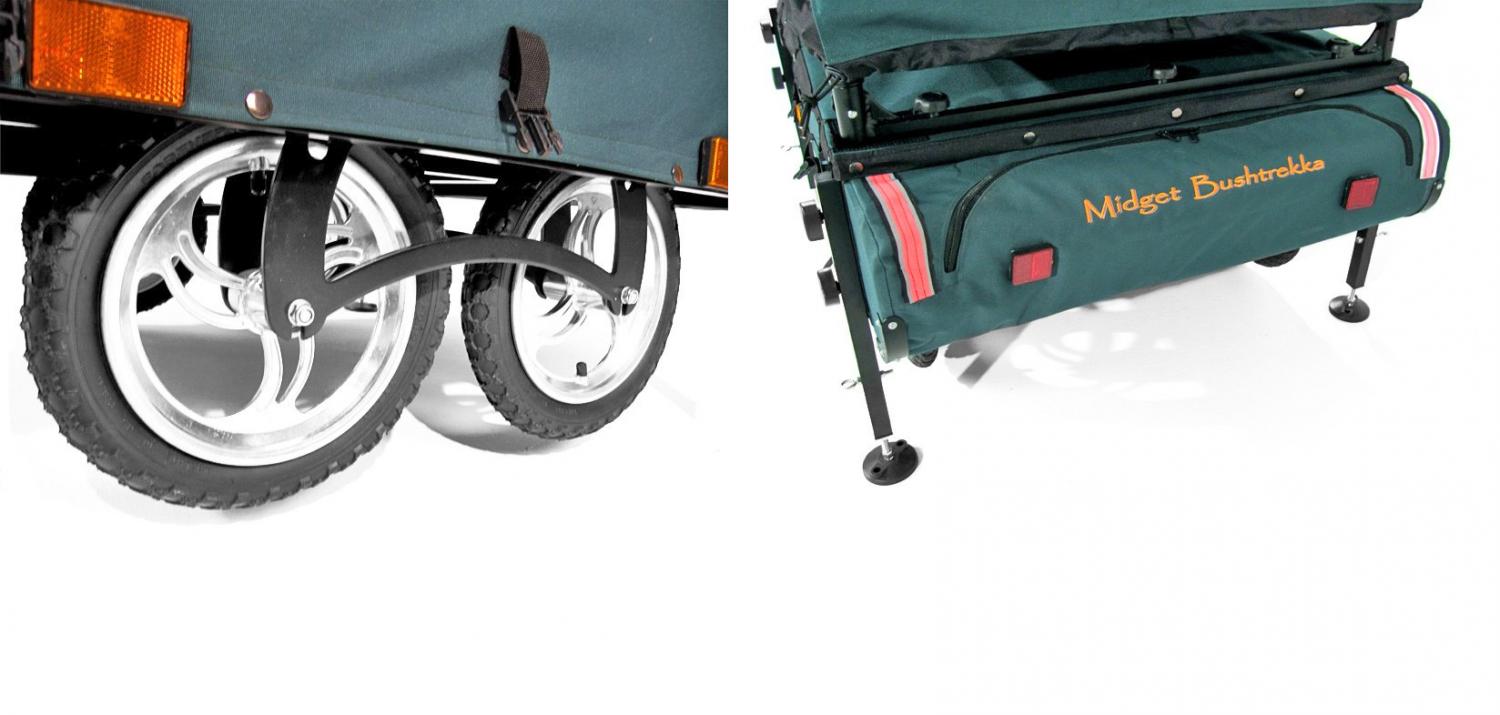 Kamp-Rite Midget Bushtrekka - Bicycle camping trailer pop-up tent - Bicycle cot tent