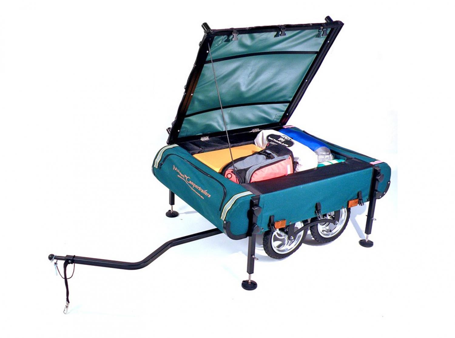 Kamp-Rite Midget Bushtrekka - Bicycle camping trailer pop-up tent - Bicycle cot tent