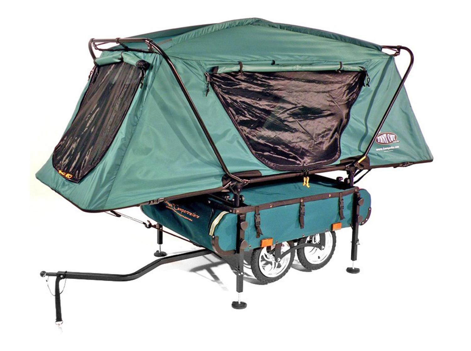 Kamp-Rite Midget Bushtrekka - Bicycle camping trailer pop-up tent - Bicycle cot tent