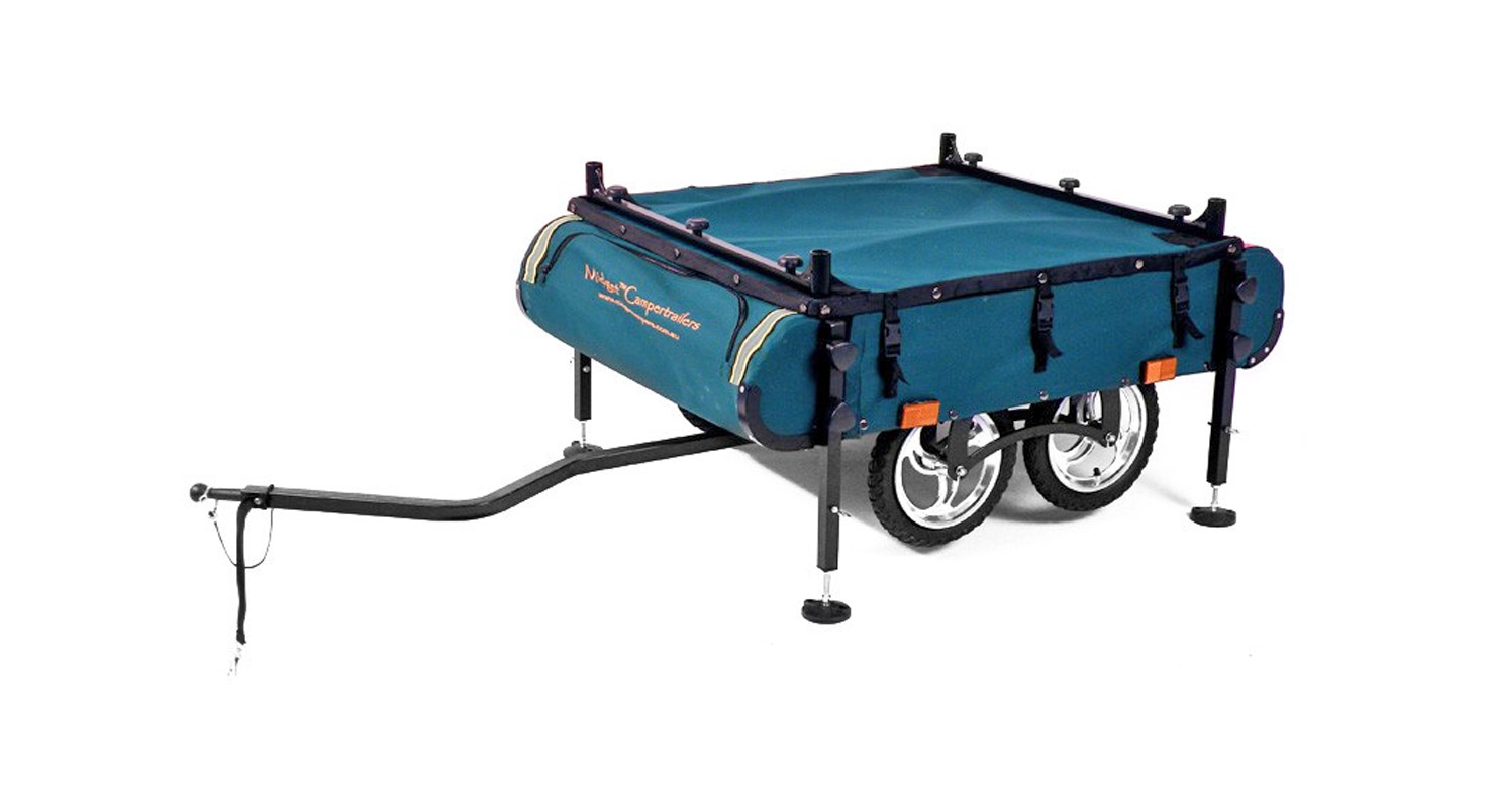 Kamp-Rite Midget Bushtrekka - Bicycle camping trailer pop-up tent - Bicycle cot tent
