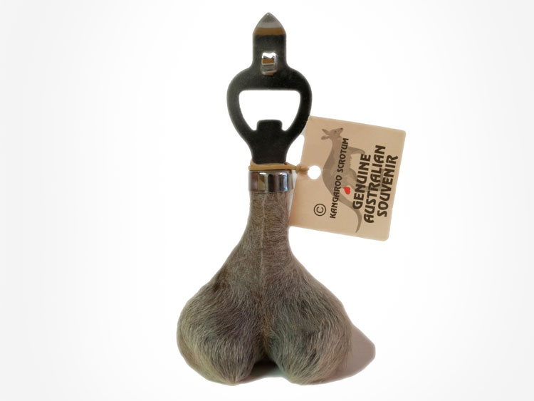 Kangaroo Testicles Bottle Opener