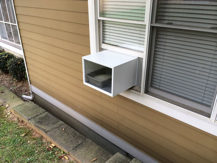 Katio Window Hanging Cat Litter Box