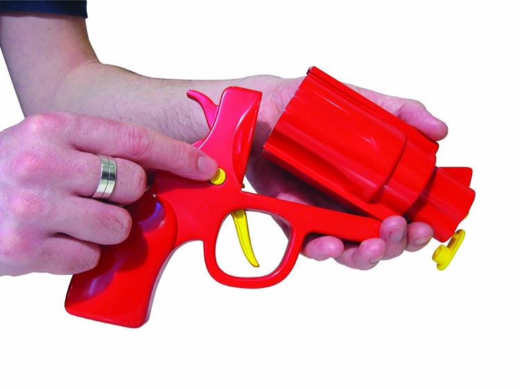 Condiment Gun - Gun shaped ketchup and mustard dispenser