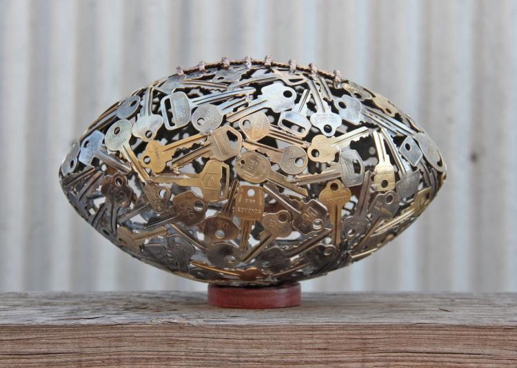 Key Art - Football Made From Recycled Keys