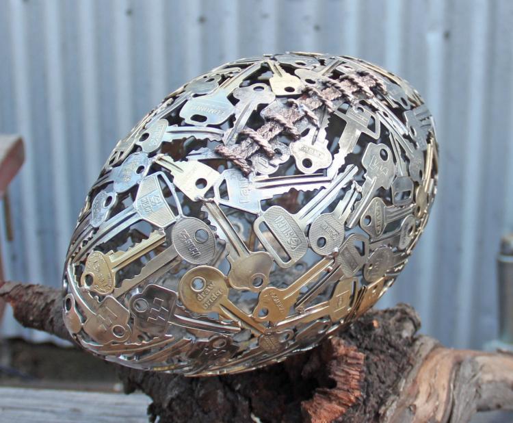 Key Art - Football Made From Recycled Keys