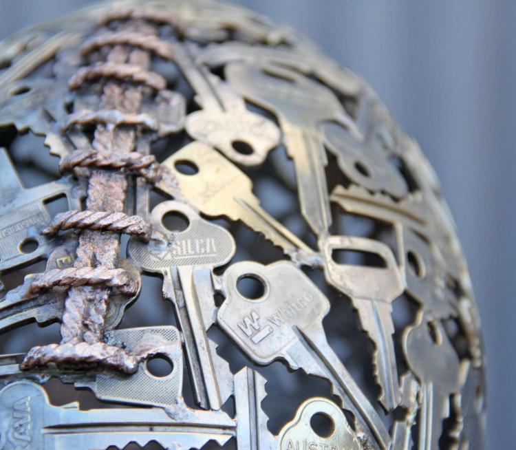 Key Art - Football Made From Recycled Keys