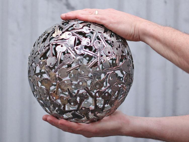 Key Art - Giant Ball Made From Recycled Keys