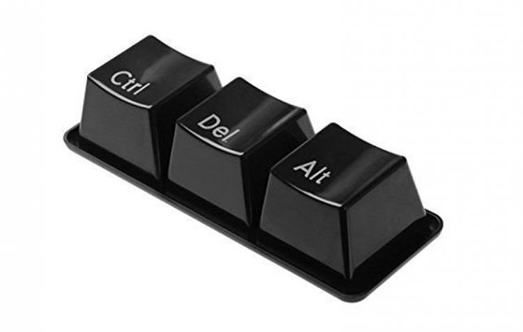 Keyboard Keys Coffee Mug Set - Ctrl-Alt-Del coffee cups