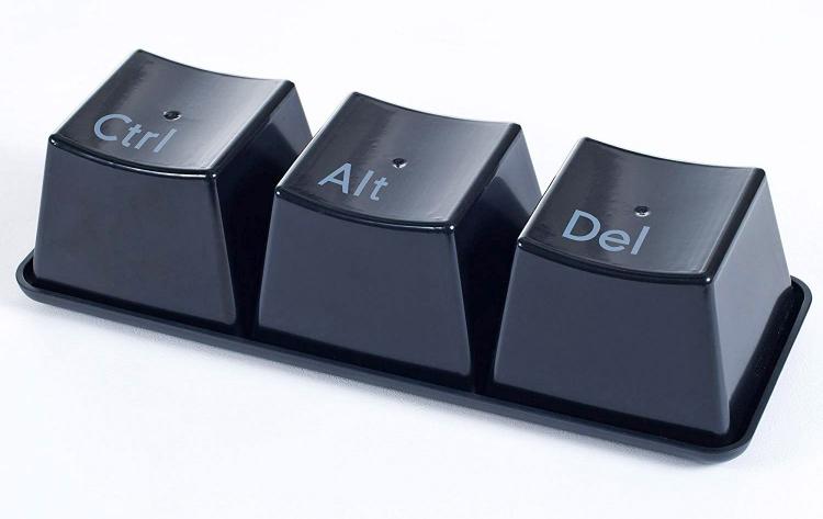 Keyboard Keys Coffee Mug Set - Ctrl-Alt-Del coffee cups