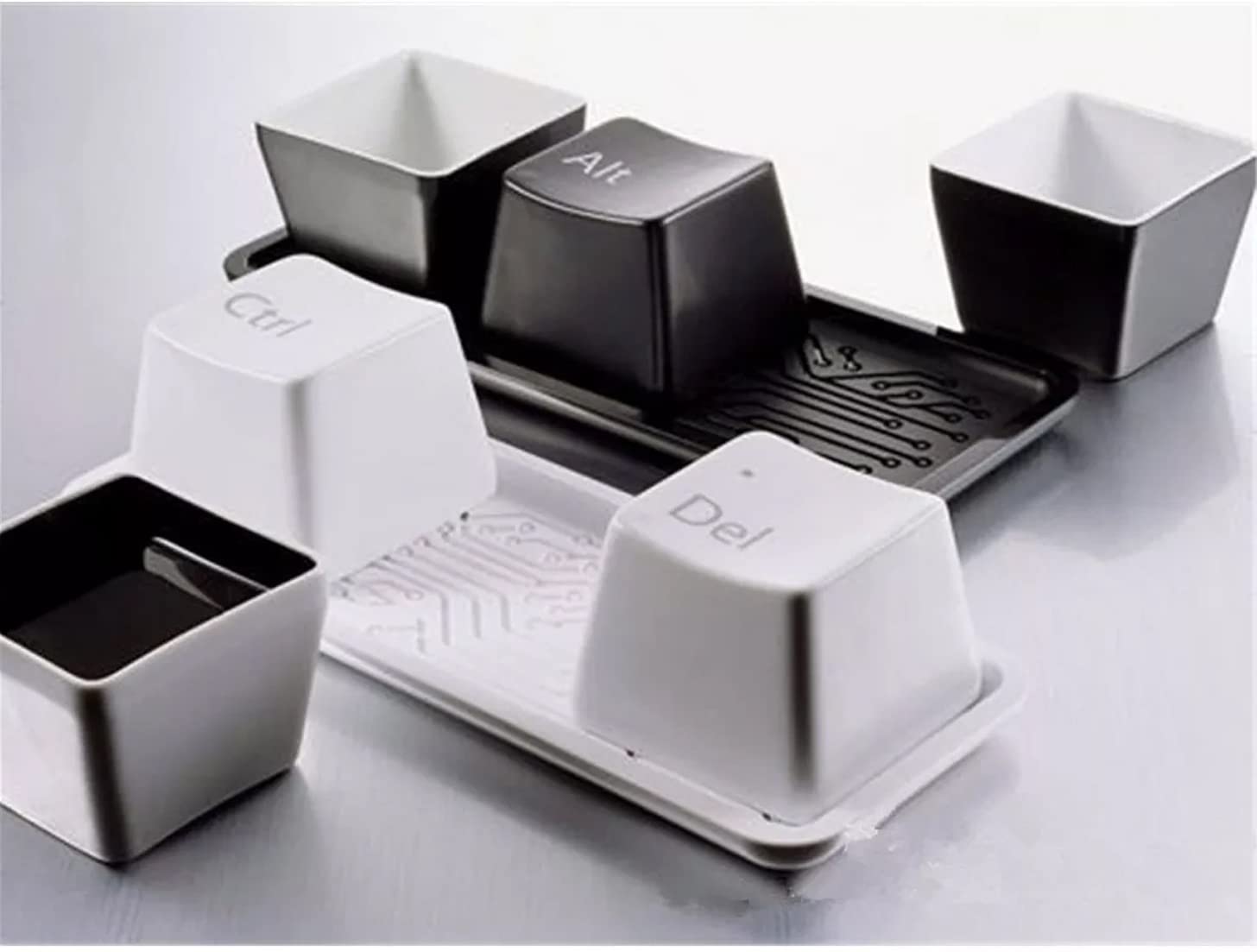 Keyboard Keys Coffee Mug Set - Ctrl-Alt-Del coffee cups