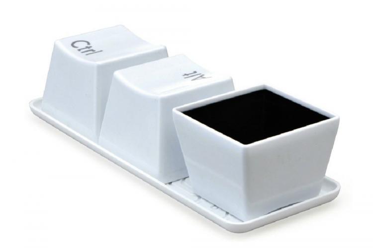 Keyboard Keys Coffee Mug Set - Ctrl-Alt-Del coffee cups