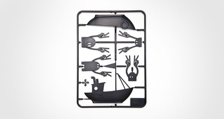 Keyboard Pirate Memo Holders