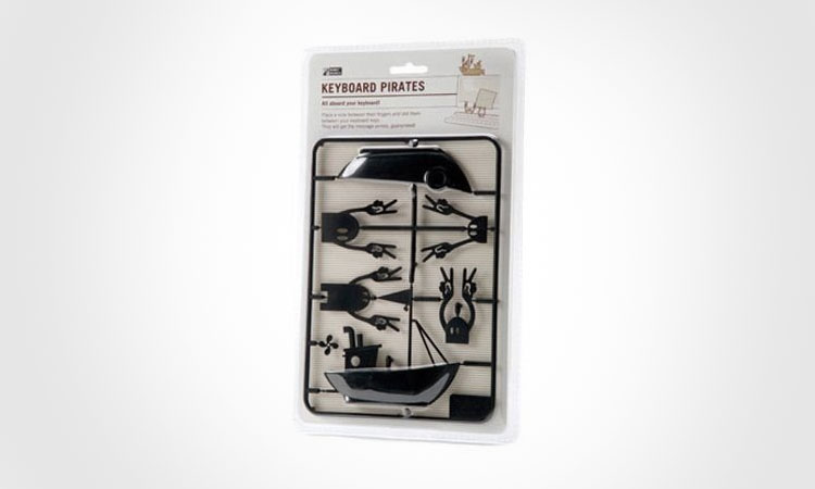 Keyboard Pirate Memo Holders