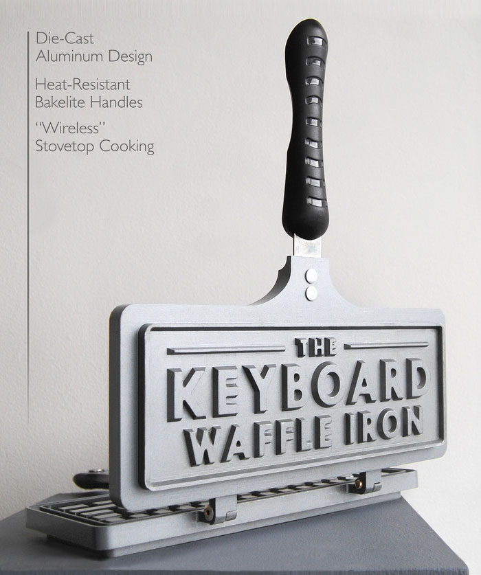 Keyboard Shaped Waffle Iron