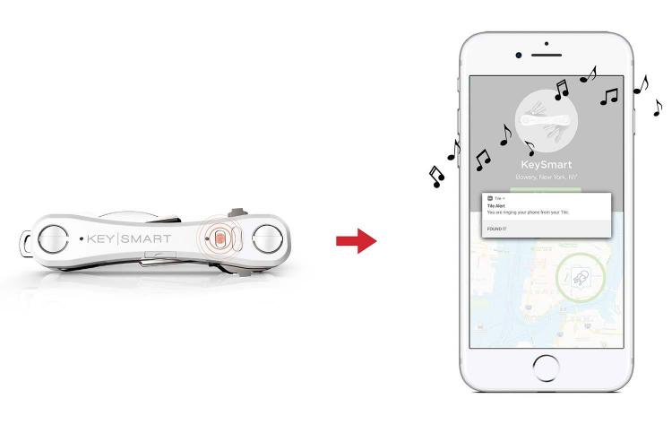 KeySmart Tile Tracks Your Keys On Your Phone Via GPS - KeySmart Pro key organizer and key tracker