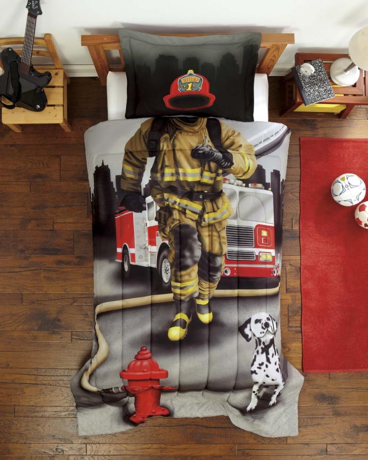 Snurk Unique Duvet and Bed Sheets - Unique Firefighter Duvet