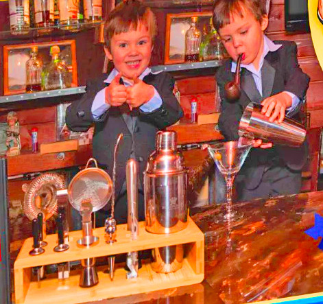 Kids Bartender Playkit - Prank kids cocktail maker play set