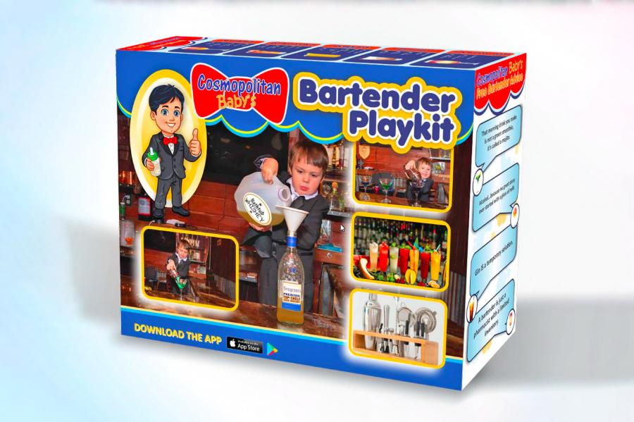 Kids Bartender Playkit - Prank kids cocktail maker play set