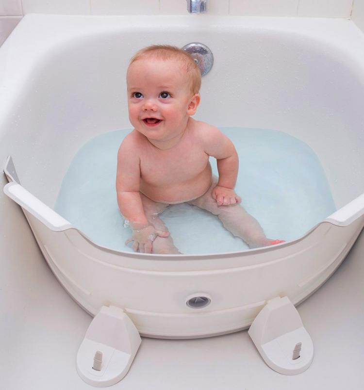 Baby Dam Bathtub Water Divider - Saves Water While Bathing Your Kids - Bathtub Water Saver