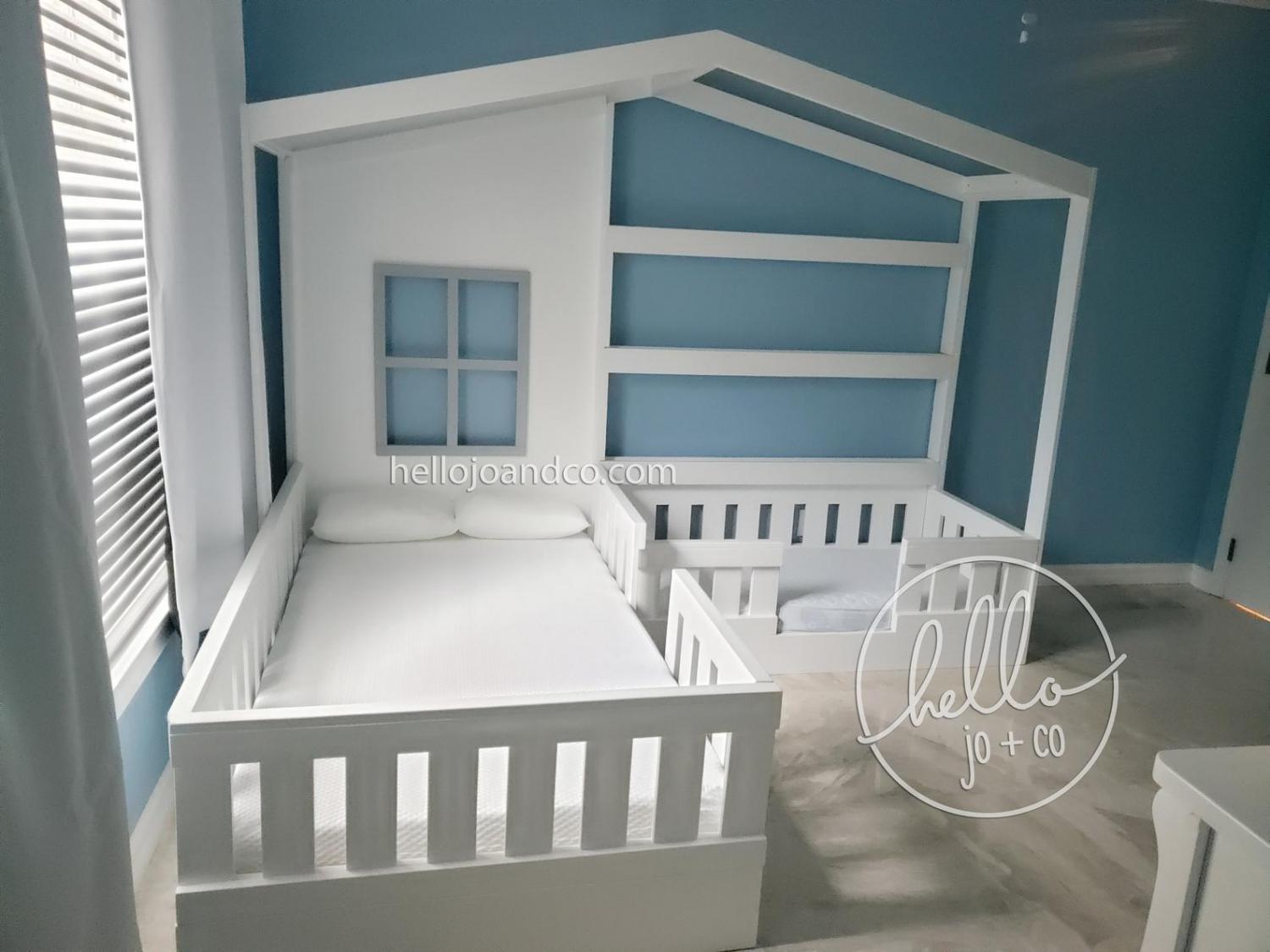  Kids Montessori Bed Has a Bed and Reading Nook In One - Kids reading nook bed frame