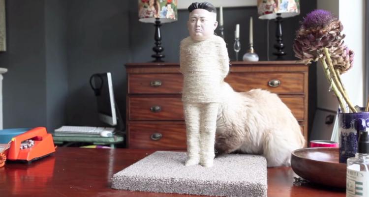 Kim Jong-Un Cat Scratching Post