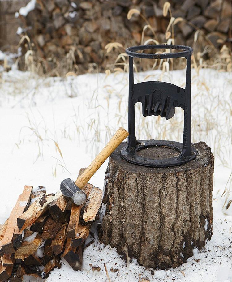 Kindling Cracker - Hammer Powered Kindling Splitter - Ring Base Wood Splitter