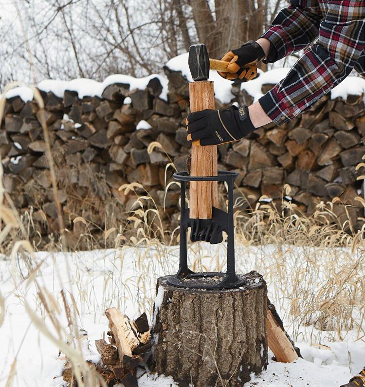 Kindling Cracker - Hammer Powered Kindling Splitter - Ring Base Wood Splitter