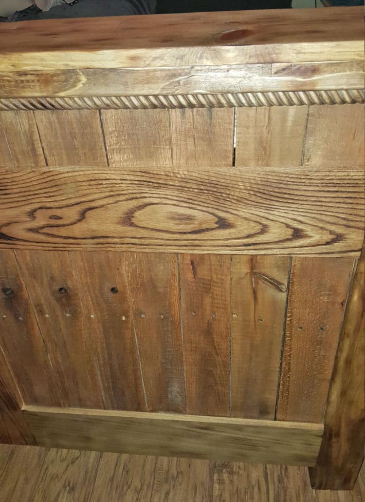 Wooden Bed Frame With Dog Insert