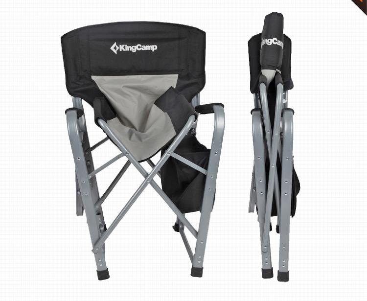 KingCamp lawn chair with attached side-table and cooler