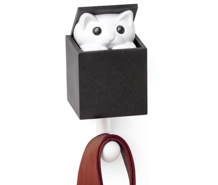 Kitt-a-Boo Surpise Cat Wall Hook - Wall Hook With Cat That Pops Out Of Top