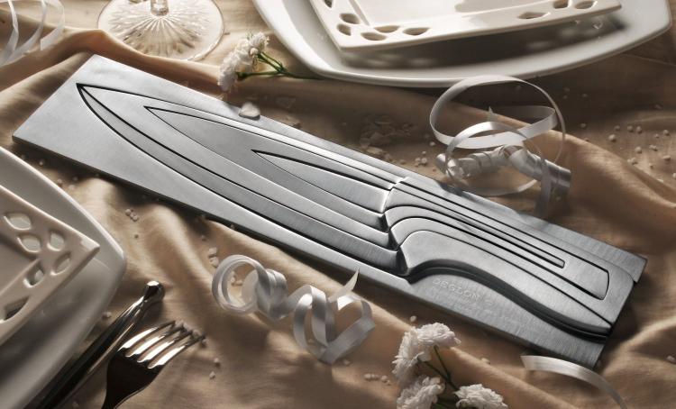 Knife Within A Knife - Stainless Steel Nested Cooking Knife Set