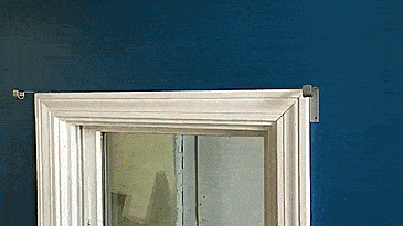 Kwik Hang Curtain Rod Holders Taps Right Into Window Frame