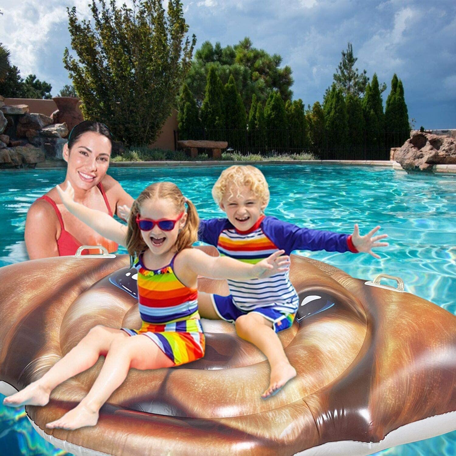 Labrador Face Dog Shaped Pool Float